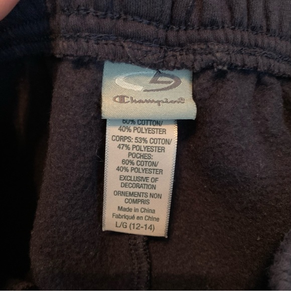 Boys Champion Navy Blue Sweatpants - Picture 3 of 5